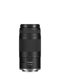 Canon RF 75-300mm F4-5.6 Telephoto Zoom Lens, Black, Black