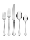 Oneida Julliard Stainless Steel Cutlery Set, 20 Piece/4 Place Settings, Silver