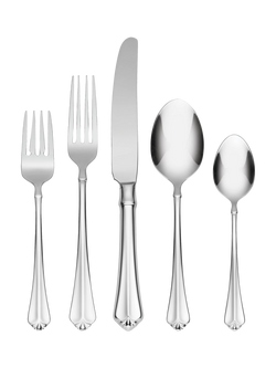 Oneida Julliard Stainless Steel Cutlery Set, 20 Piece/4 Place Settings, Silver, Champagne