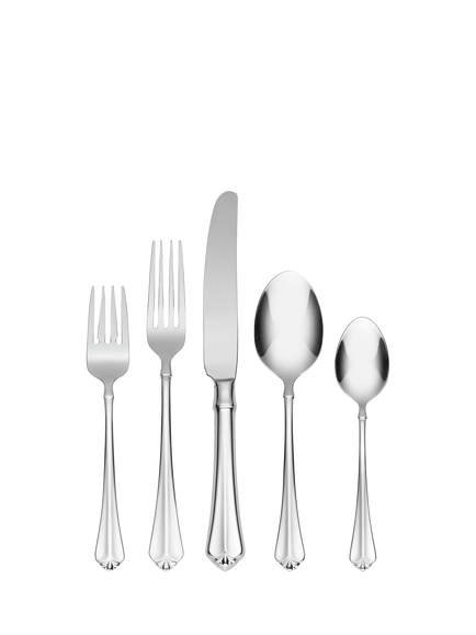 Oneida Julliard Stainless Steel Cutlery Set, 45 Piece/8 Place Settings, Silver, Silver