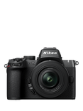 Nikon Z50 II Compact System Camera with 16-50mm VR Lens, 4K UHD, 20.9MP, Wi-Fi, Bluetooth, OLED EVF, 3.2” Vari-angle Touch Screen, Black