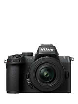 Nikon Z50 II Compact System Camera with 16-50mm VR Lens, 4K UHD, 20.9MP, Wi-Fi, Bluetooth, OLED EVF, 3.2” Vari-angle Touch Screen, Black