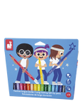 Janod Long Lasting Felt-Tip Pens, Pack of 18, Multi