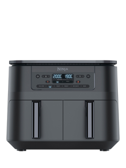 Ninja DZ300UK Dual Zone Air Fryer, 7.6L, Grey, Grey