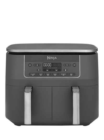 Ninja DZ300UK Dual Zone Air Fryer, 7.6L, Grey, Grey