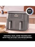 Ninja DZ300UK Dual Zone Air Fryer, 7.6L, Grey
