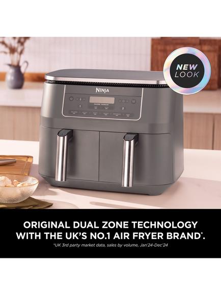 Ninja DZ300UK Dual Zone Air Fryer, 7.6L, Grey - view 2, Grey