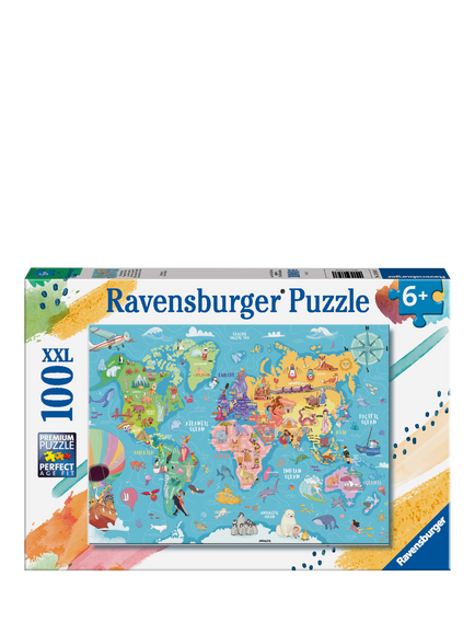 Ravensburger Kids' Map of the World 3D Puzzle, Multi