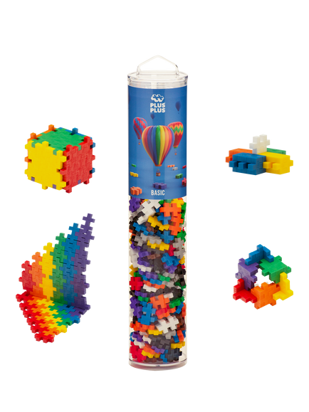 Plus-Plus Colour Mix Basic Tube, 240 Pieces, Multi
