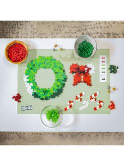 Plus-Plus Puzzle by Number Christmas Wreath - view 2, Multi