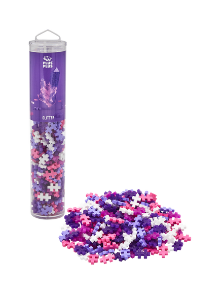 Plus-Plus Glitter Colour Mix Tube, 240 Pieces - view 2, Multi