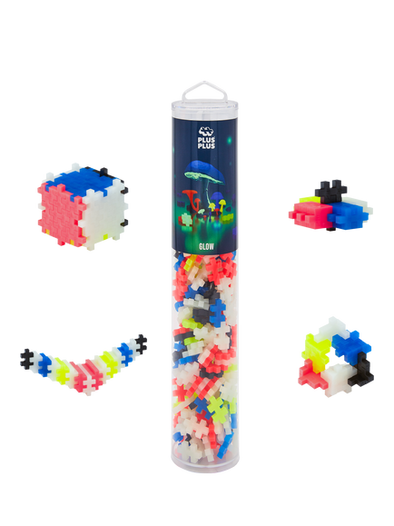 Plus-Plus Glow Colour Mix Tube, 240 Pieces, Multi