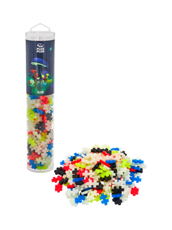Plus-Plus Glow Colour Mix Tube, 240 Pieces - view 2, Multi