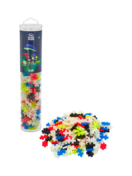 Plus-Plus Glow Colour Mix Tube, 240 Pieces - view 2, Multi