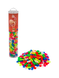 Plus-Plus Neon Colour Mix Tube, 240 Pieces - view 2, Multi