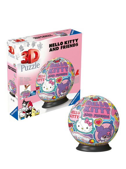 Ravensburger Kids' 3D Globe Hello Kitty Puzzle, Multi