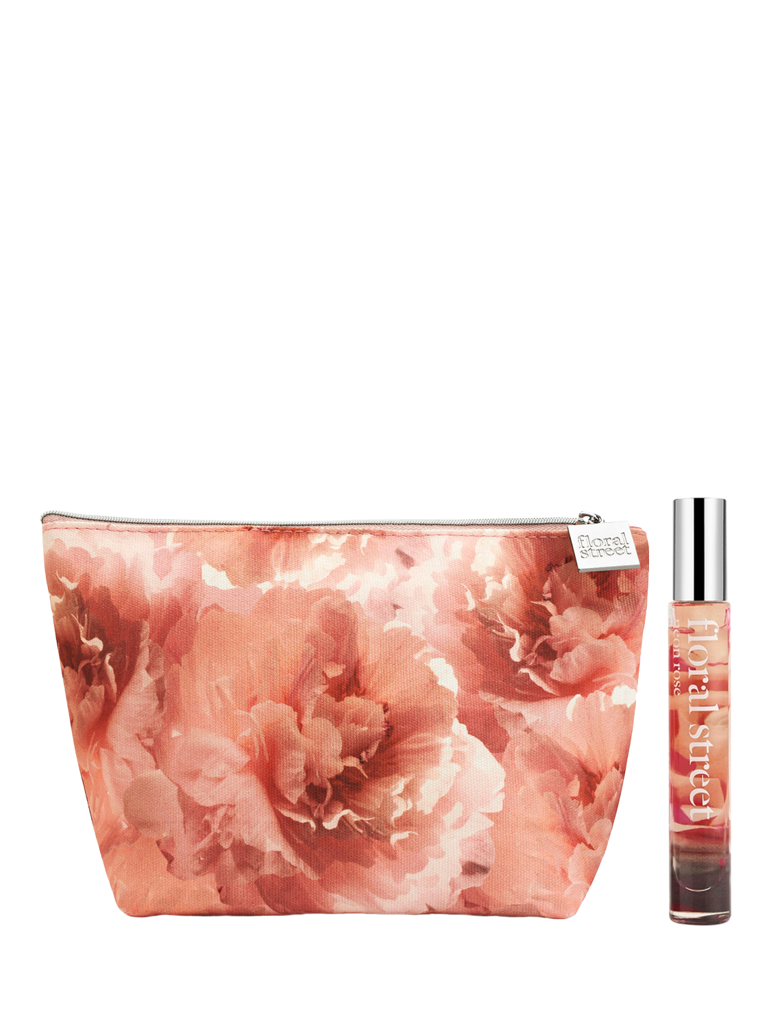 Product image 1 of 1, which shows Floral Street Peony Bag & Neon Rose Eau de Parfum 10ml Fragrance Gift Set