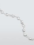 John Lewis Dainty Nugget Adjustable Bracelet, Silver