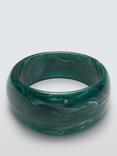 John Lewis Statement Resin Bangle, Green