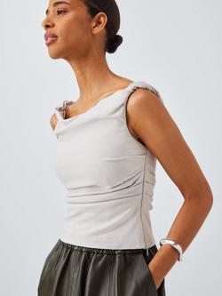 John Lewis Polished Wavy Cuff - view 2, Silver