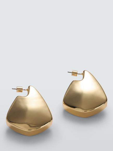 John Lewis 3D Abstract Stud Earrings, Gold