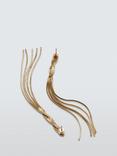 John Lewis Plaited Chain Drop Earrings