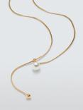 John Lewis Faux Pearl Pendant, Gold