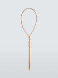 John Lewis Y-Shaped Multirow Knotted Chain Necklace, Gold