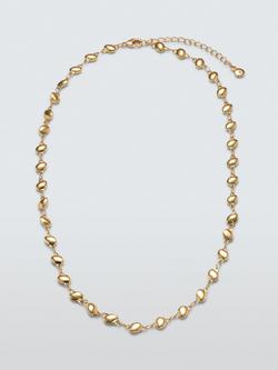 John Lewis Dainty Nugget Adjustable Plated Necklace, Gold