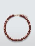 John Lewis Short Statement Resin Tube Necklace