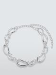 John Lewis Knot Loop Statement Necklace, Silver