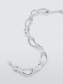 John Lewis Knot Loop Statement Necklace - view 2, Silver