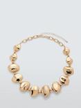 John Lewis Nugget Link Chain Statement Necklace