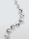 John Lewis Nugget Link Chain Statement Necklace, Silver
