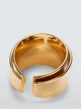 John Lewis Polished Layered Open Ring, Gold