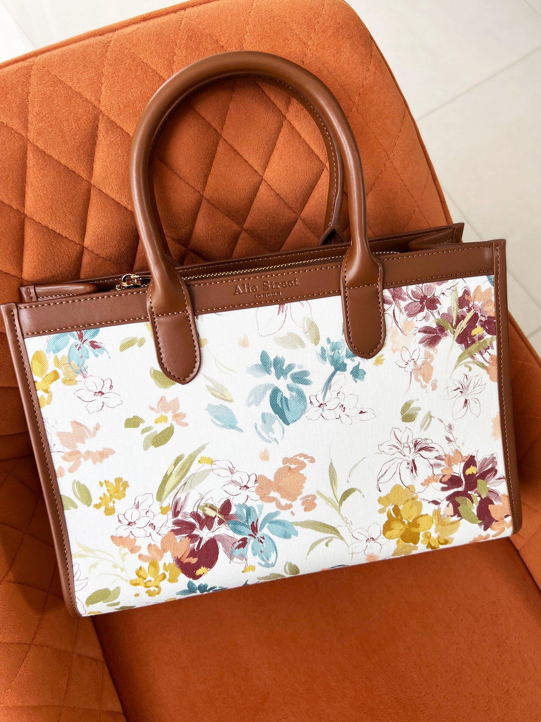 Product image 2 of 8, which shows Alie Street Ashbourne Vintage Floral Print Handbag, Multi