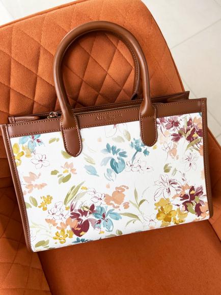 Alie Street Ashbourne Vintage Floral Print Handbag - view 2, Multi