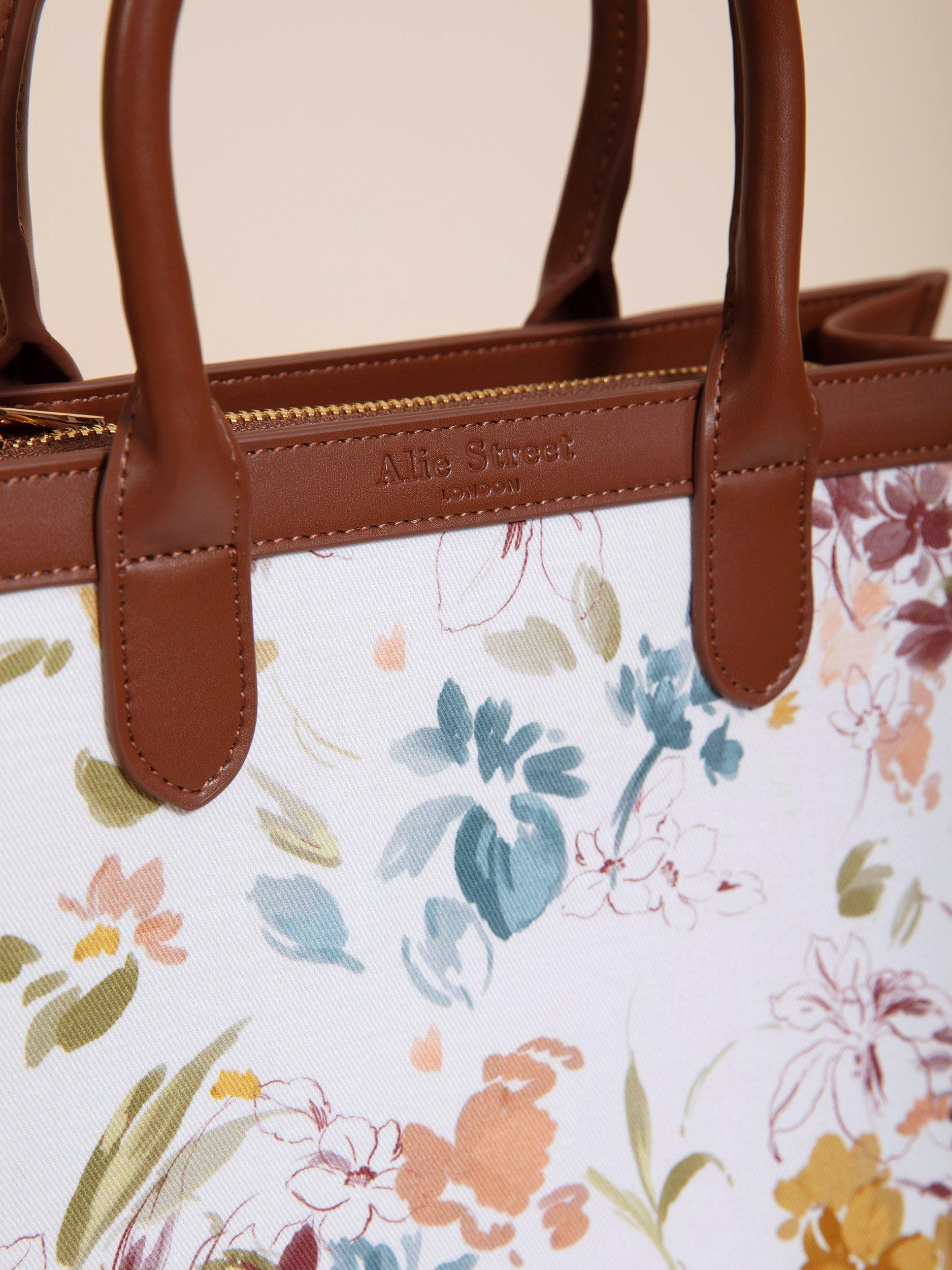 Product image 7 of 8, which shows Alie Street Ashbourne Vintage Floral Print Handbag, Multi