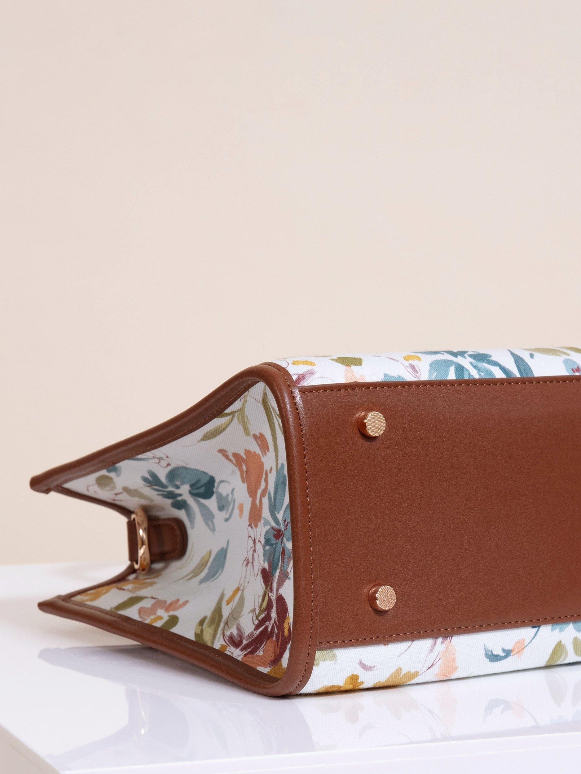 Product image 8 of 8, which shows Alie Street Ashbourne Vintage Floral Print Handbag, Multi