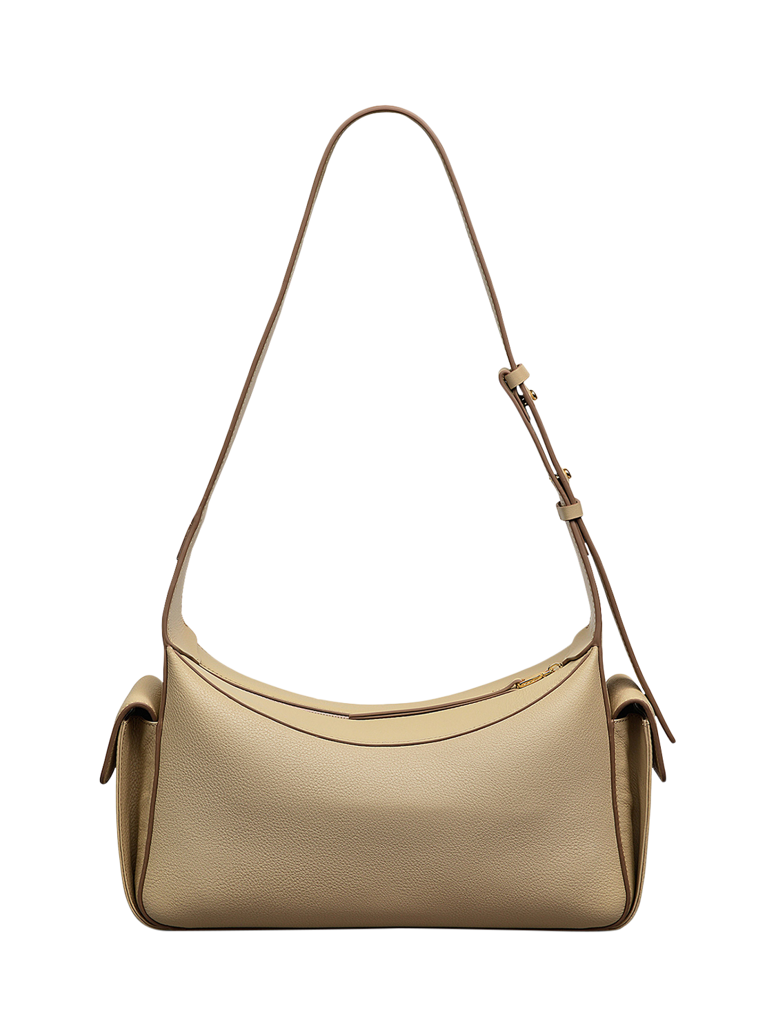 Product image 2 of 5, which shows Radley The Fitzrovia Leather Shoulder Bag, Stone