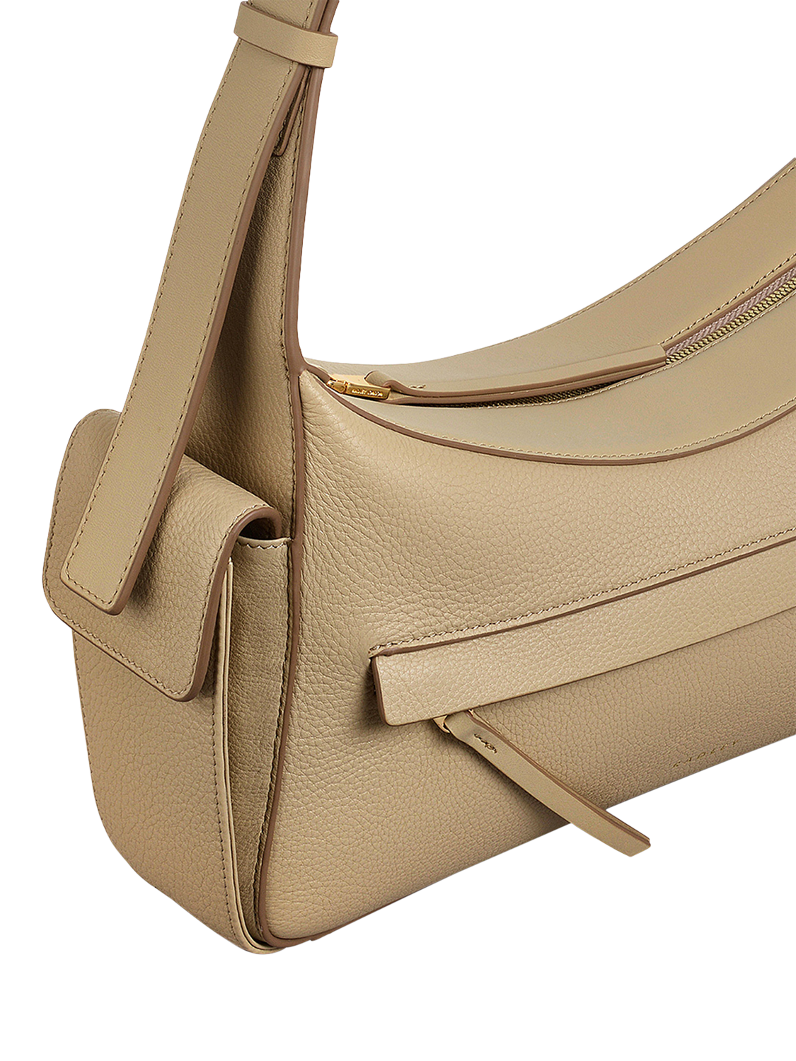 Product image 4 of 5, which shows Radley The Fitzrovia Leather Shoulder Bag, Stone