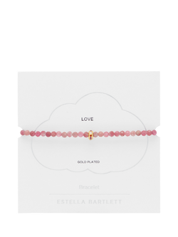 Estella Bartlett Amelia Beaded Toggle Bracelet - view 2, Gold/ Tourmaline