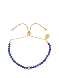 Estella Bartlett Amelia Beaded Toggle Bracelet, Gold/ Lapis Lazuli
