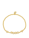 Estella Bartlett Love Letter Charm Bracelet, Gold