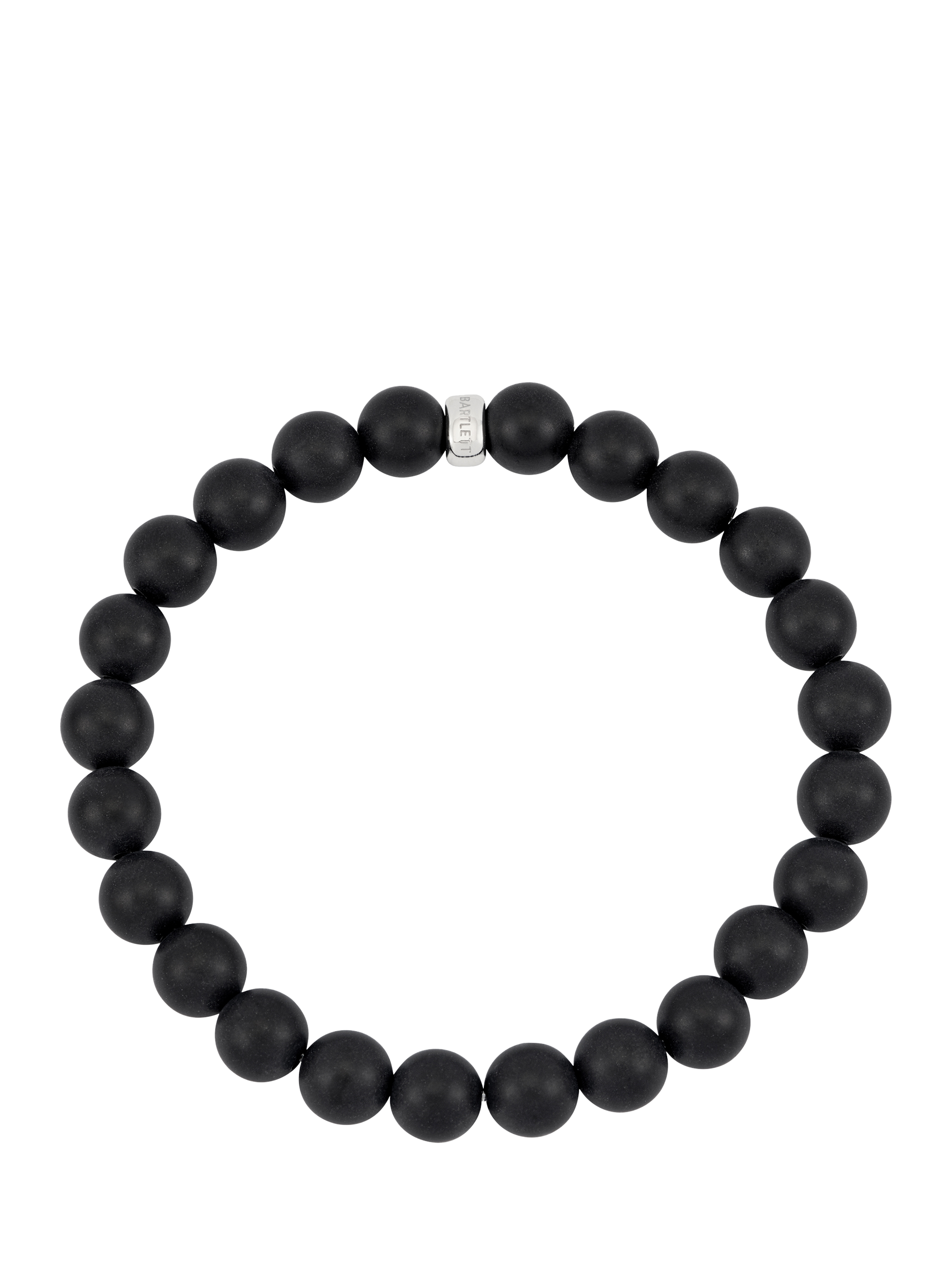 Product image 1 of 1, which shows BARTLETT LONDON Onyx Beaded Stretch Bracelet, Black