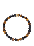 BARTLETT LONDON Onyx Tiger's Eye Beaded Stretch Bracelet