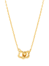 Estella Bartlett Double Linked Flower Necklace