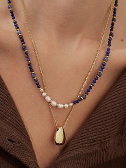 Estella Bartlett Waterproof Teardrop Pendant Necklace, Gold - view 2, Gold