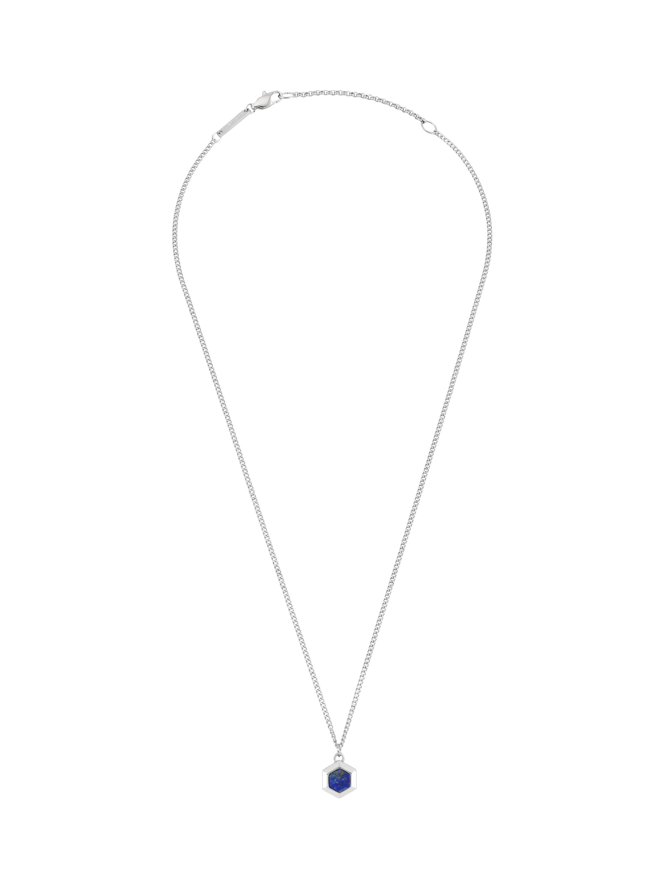Product image 1 of 2, which shows BARTLETT LONDON Pendant Necklace, Silver/ Lapis Lazuli