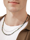 BARTLETT LONDON Bloodstone Multi-Row Necklace